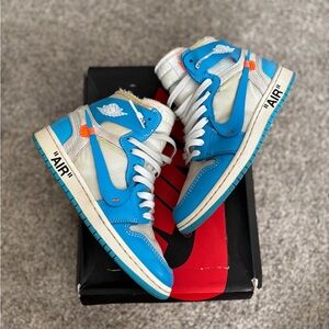 Jordan 1 high off white UNC Blue Sneakers